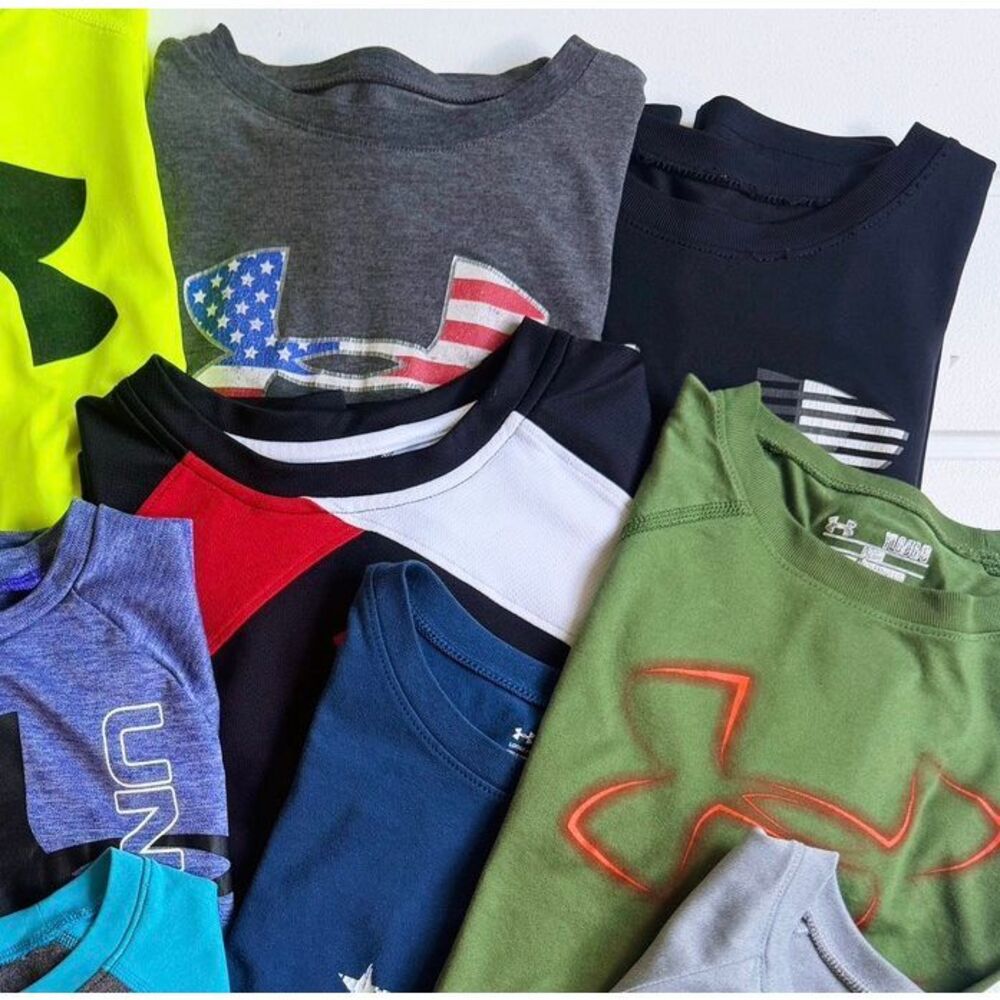 Under Armour Boys Shorts Sleeve T-Shirt Lot 11 Tees Total - Size Large - Picture 4 of 6